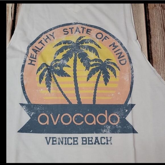 AVOCADO white muscle shirt Size Small - Picture 5 of 6